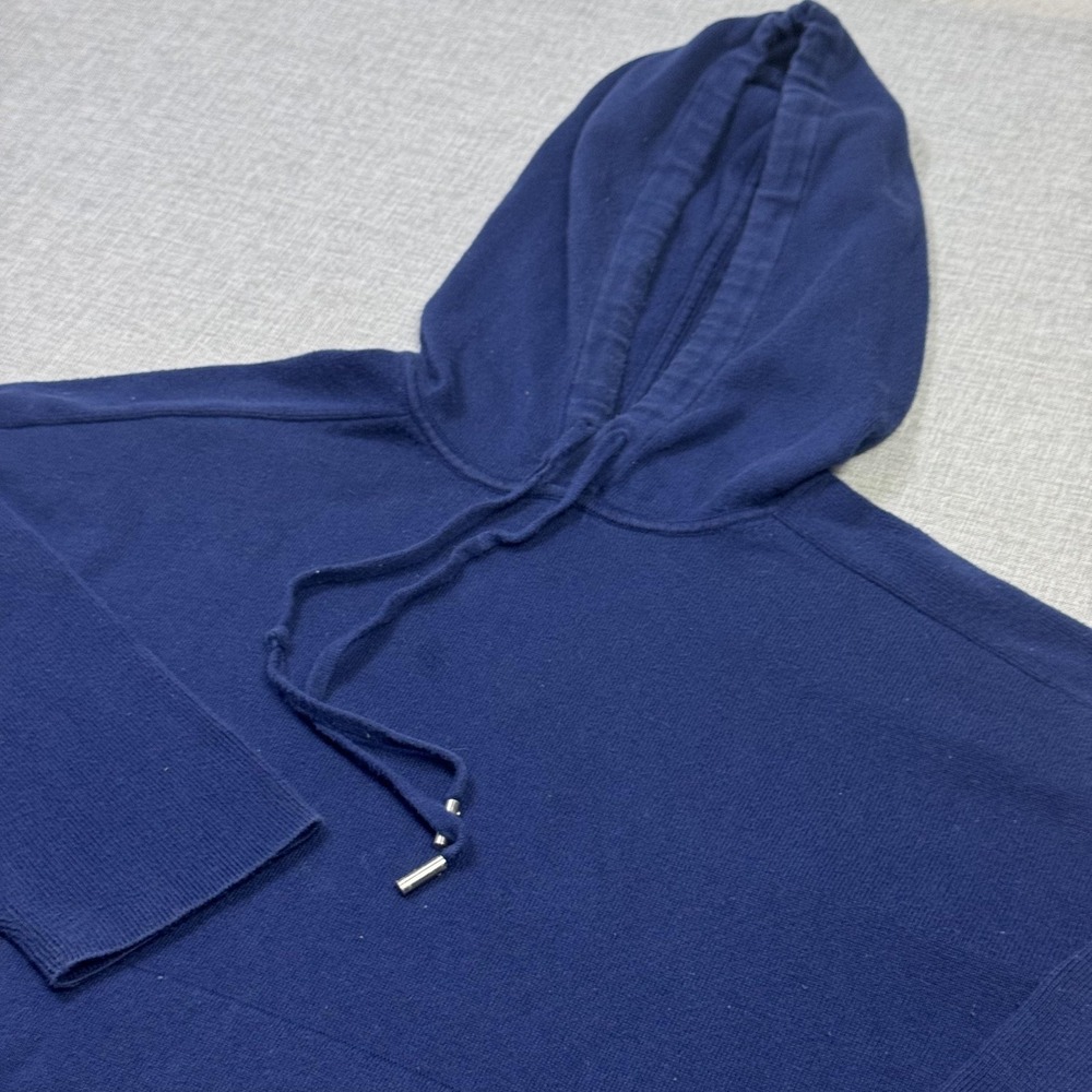Tommy Bahama Pullover Hoodie Womens Small Blue Knit Long Sleeve Relaxed Fit